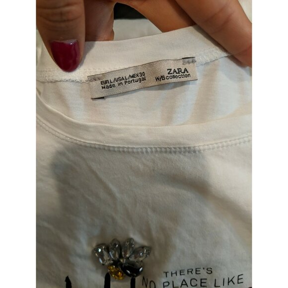 Zara Wb Collection Women’s There's No Place Like Utopia T Shirt Size Large - Picture 2 of 7